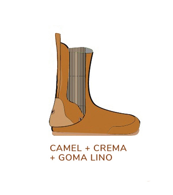 Women's Vegan Leather Boots Mut Caramelo