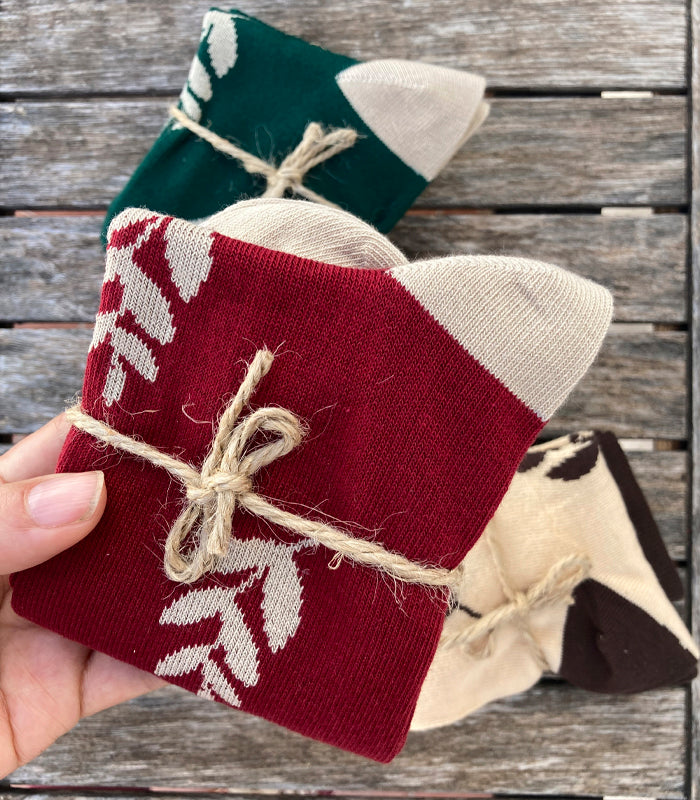 Calcetines Slowers Hojas (Pack 4 pares)