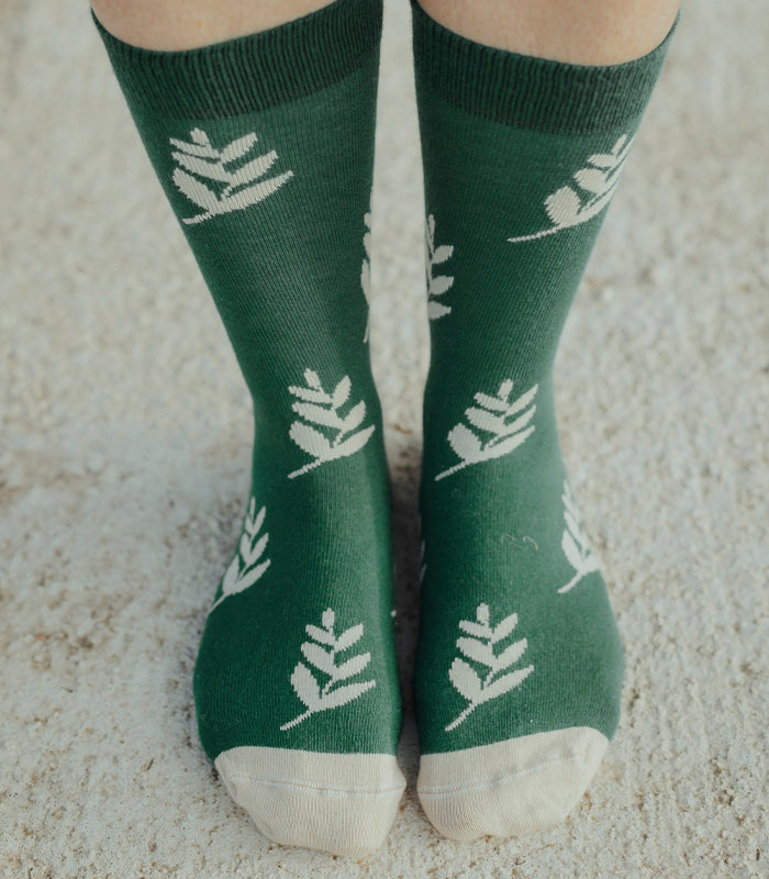 Slowers Leaves Socken