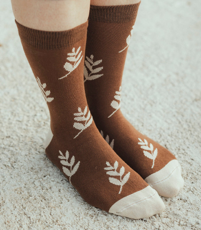 Slowers Leaves Socken