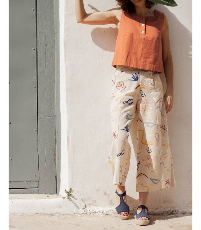 Esparto Doppelsohlen-Sandalen Luna Deep Blue