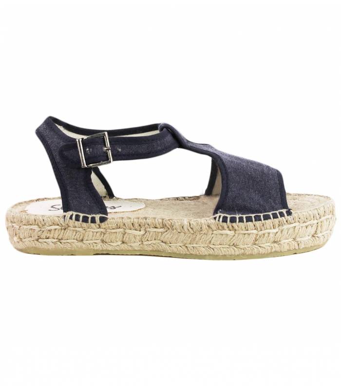 Esparto Doppelsohlen-Sandalen Luna Deep Blue