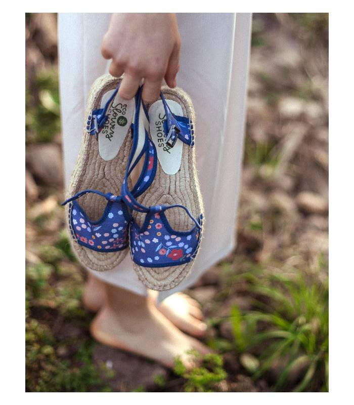 Luna Love Esparto-Sandalen mit doppelter Sohle