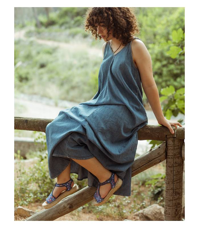 Luna Love Esparto-Sandalen mit doppelter Sohle