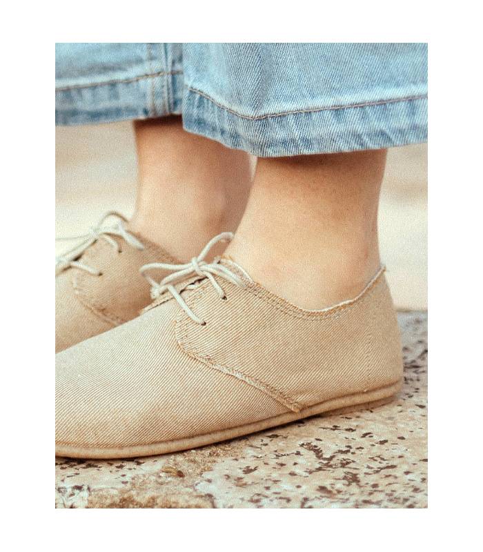 Camel Pixie Blucher Lace Up Shoes