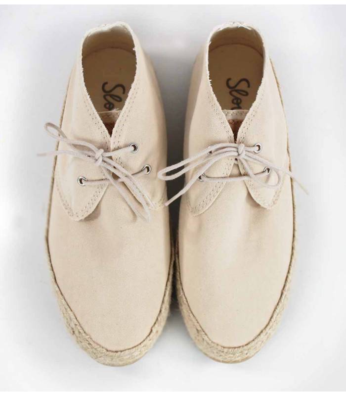 Zapatillas con cordones Circe Nude