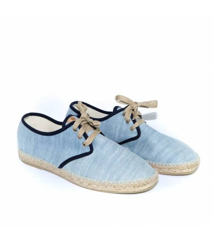 Jove Jeans jute lace-up espadrilles