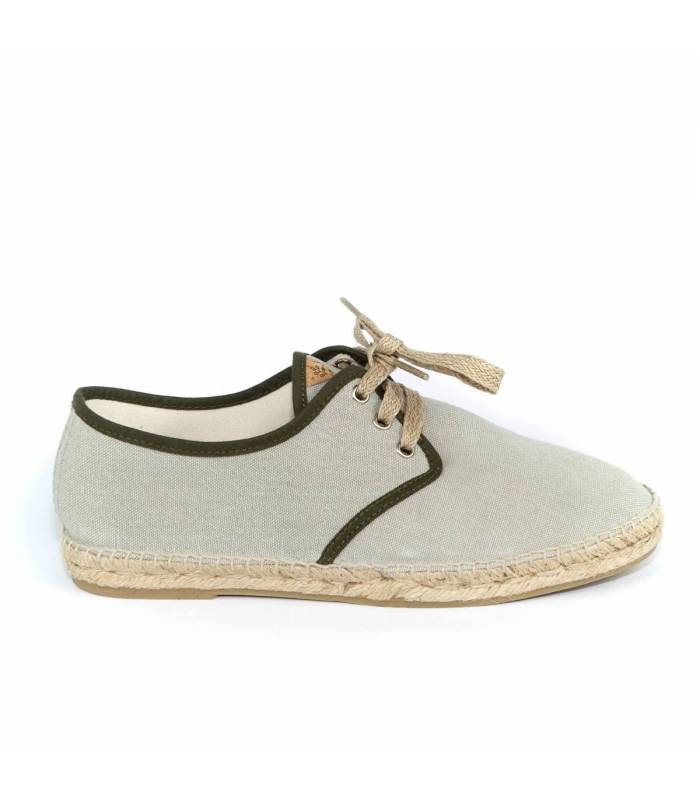 Jute espadrilles with laces Jove Khaki