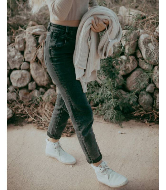 Botas de piel vegana para mujer Mut Marfil