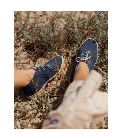 Circe Blue Lace-Up Sneakers