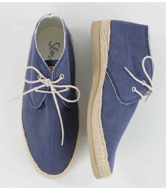 Circe Blue Lace-Up Sneakers