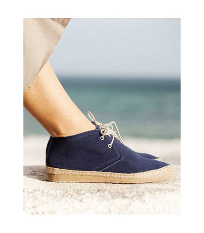 Circe Blue Lace-Up Sneakers