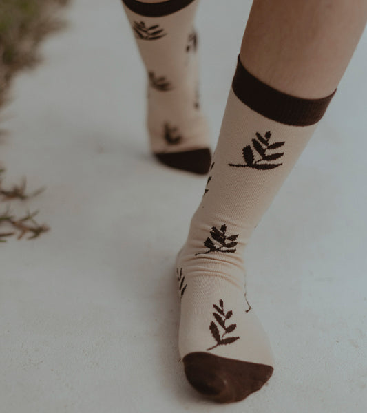 Slowers Leaves Socken