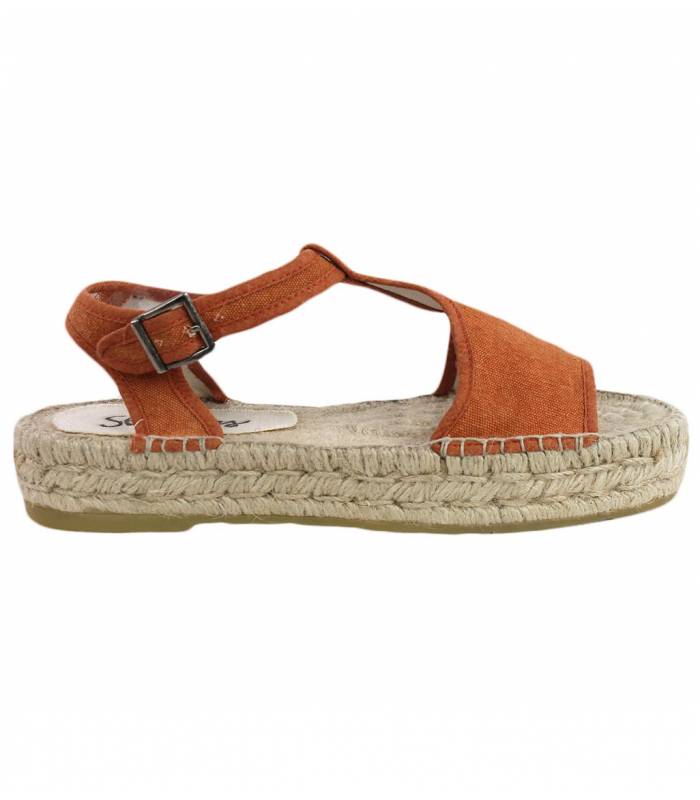 Luna Pumpkin Esparto-Sandalen mit doppelter Sohle