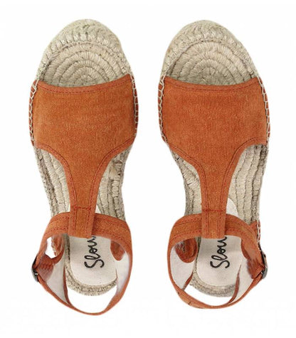 Luna Pumpkin Esparto-Sandalen mit doppelter Sohle