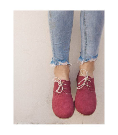 Blucher Pixie Fuchsia Lace-Up Shoes