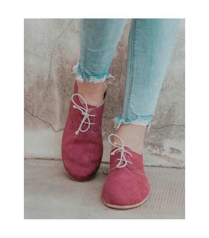 Blucher Pixie Fuchsia Lace-Up Shoes