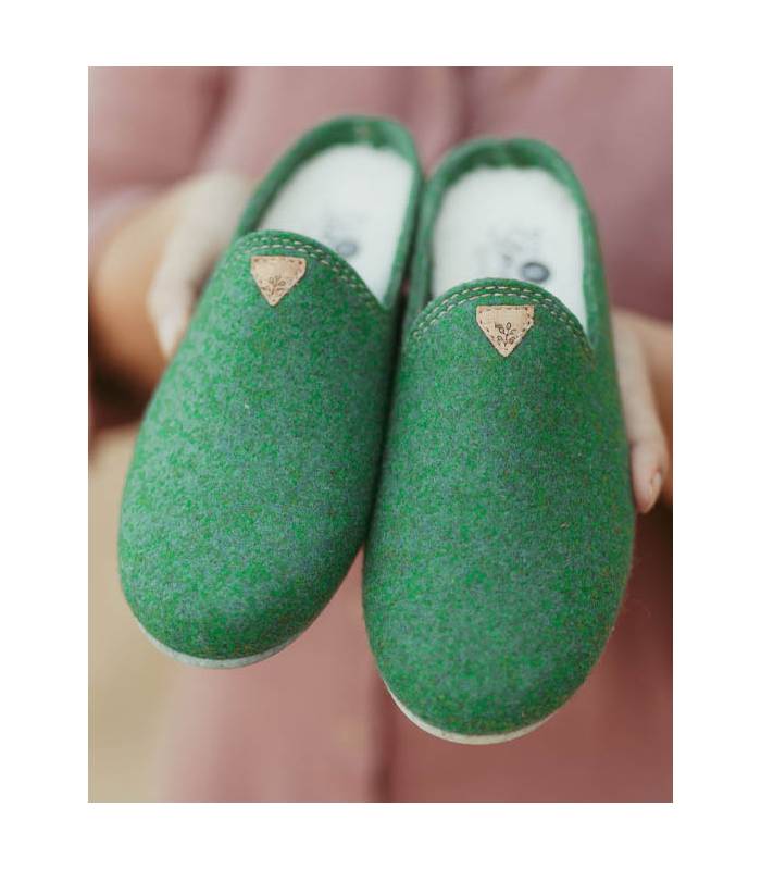 Vesta Green Women's House Slippers