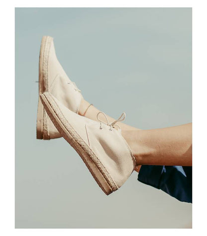 Circe Nude Lace-Up Sneakers