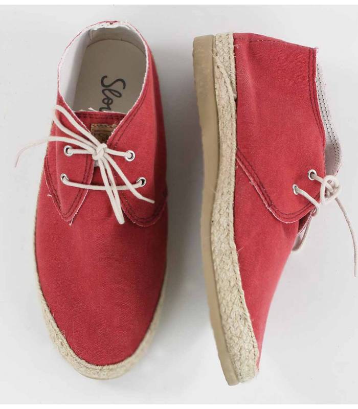 Circe Red Lace-Up Sneakers