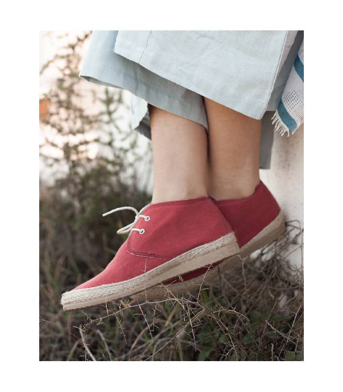 Circe Red Lace-Up Sneakers