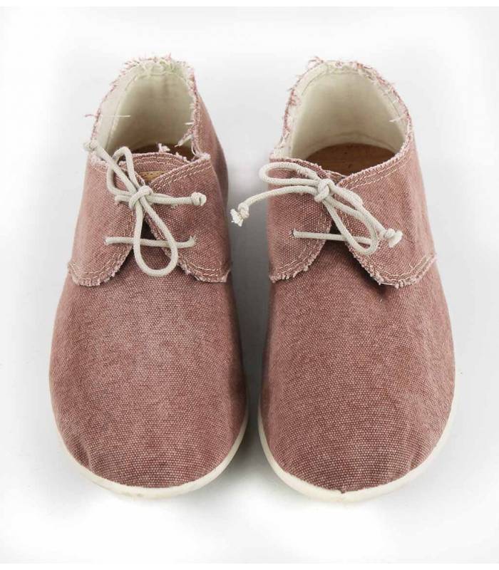 Pinkfarbene Pixie Blücher-Schnürschuhe