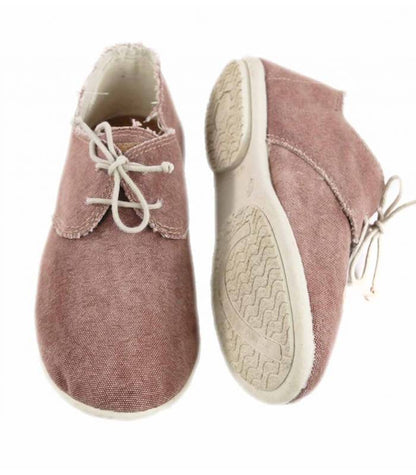 Pinkfarbene Pixie Blücher-Schnürschuhe